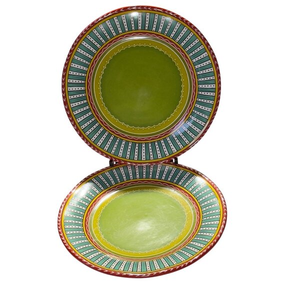 Valencia Certified International Nancy Green 11" Dinner Plates Multicolor  Set O - Picture 5 of 8